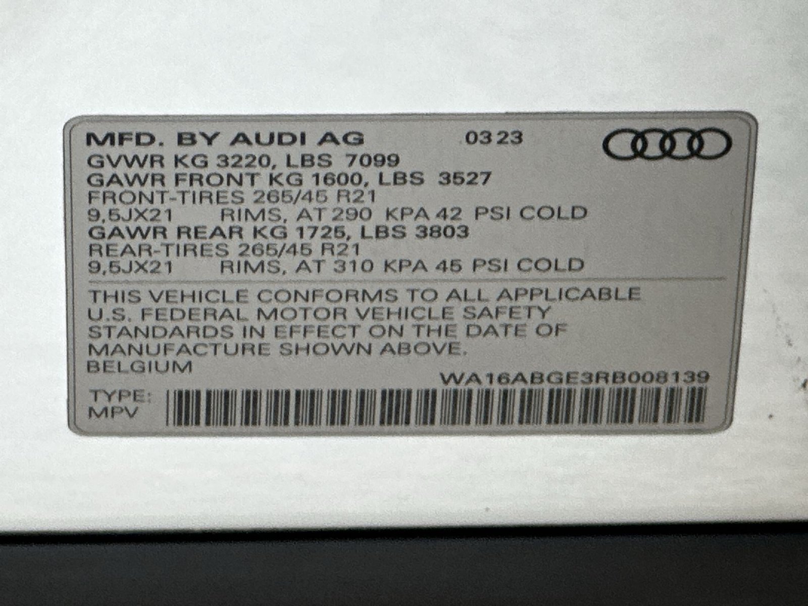 Used 2024 Audi Q8 e-tron Prestige w/ Prestige Package AWD/4WD image 37