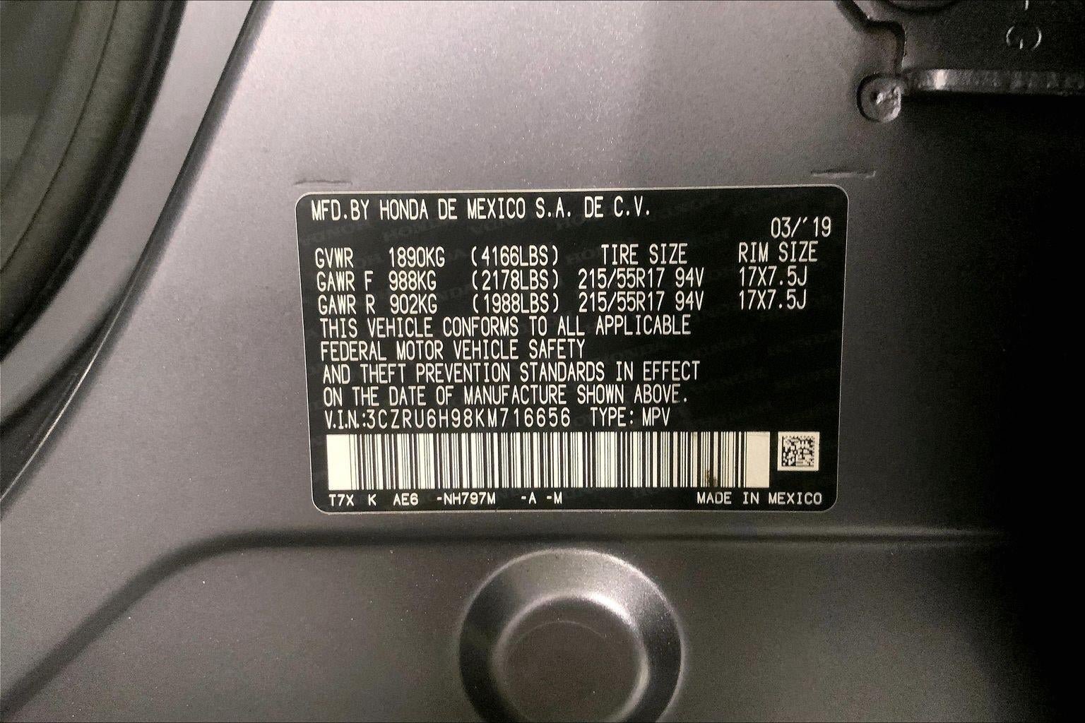 Used 2019 Honda HR-V Touring image 31