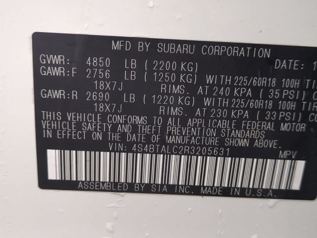 Certified 2024 Subaru Outback Onyx Edition AWD/4WD image 36
