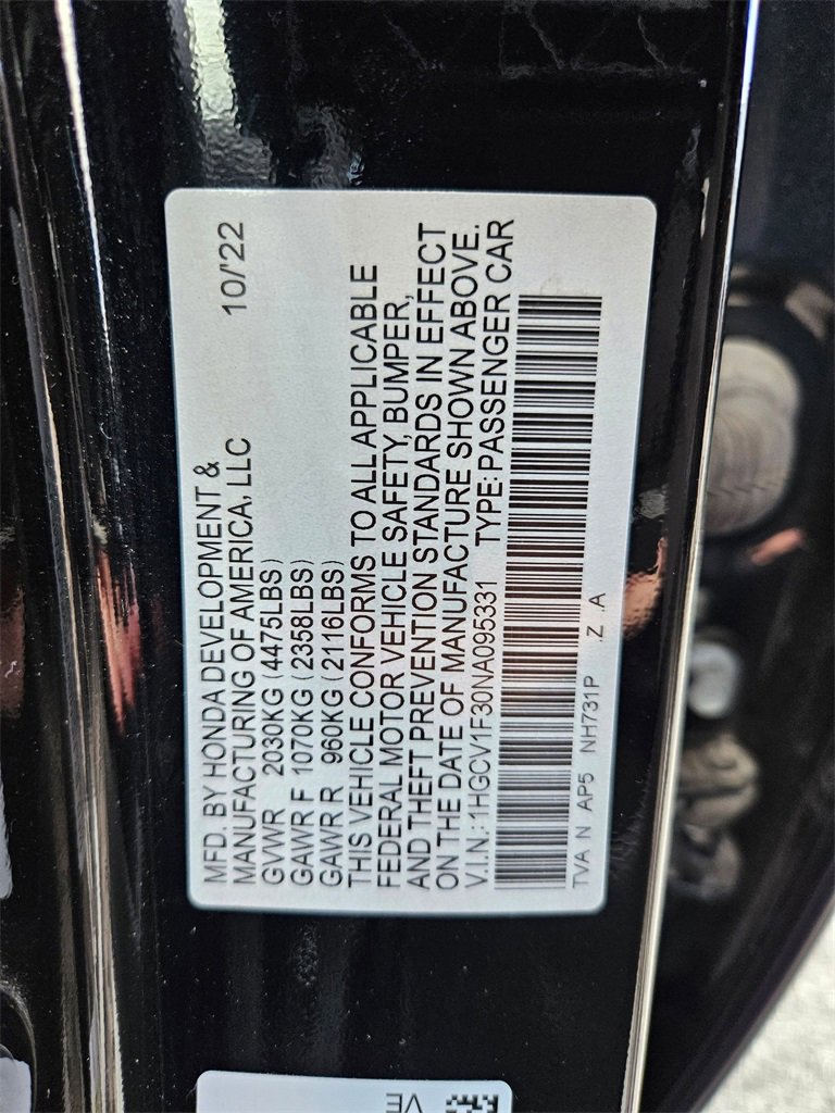 Used 2022 Honda Accord Sport image 24