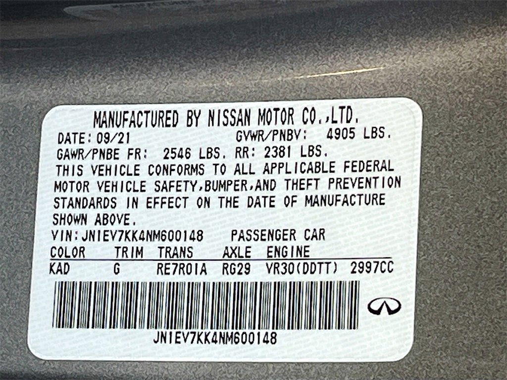 Used 2022 INFINITI Q60 3.0t Luxe w/ Cargo Package image 31