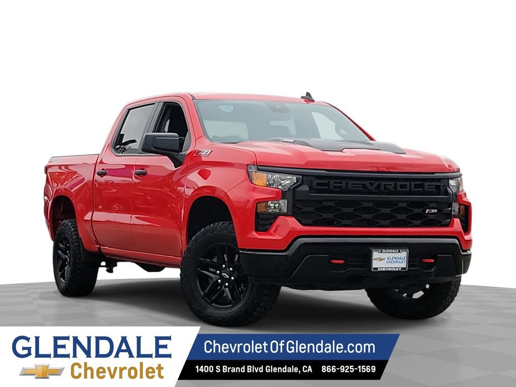 Certified 2025 Chevrolet Silverado 1500 Custom Trail Boss w/ LPO, Dark Essentials Package AWD/4WD image 1