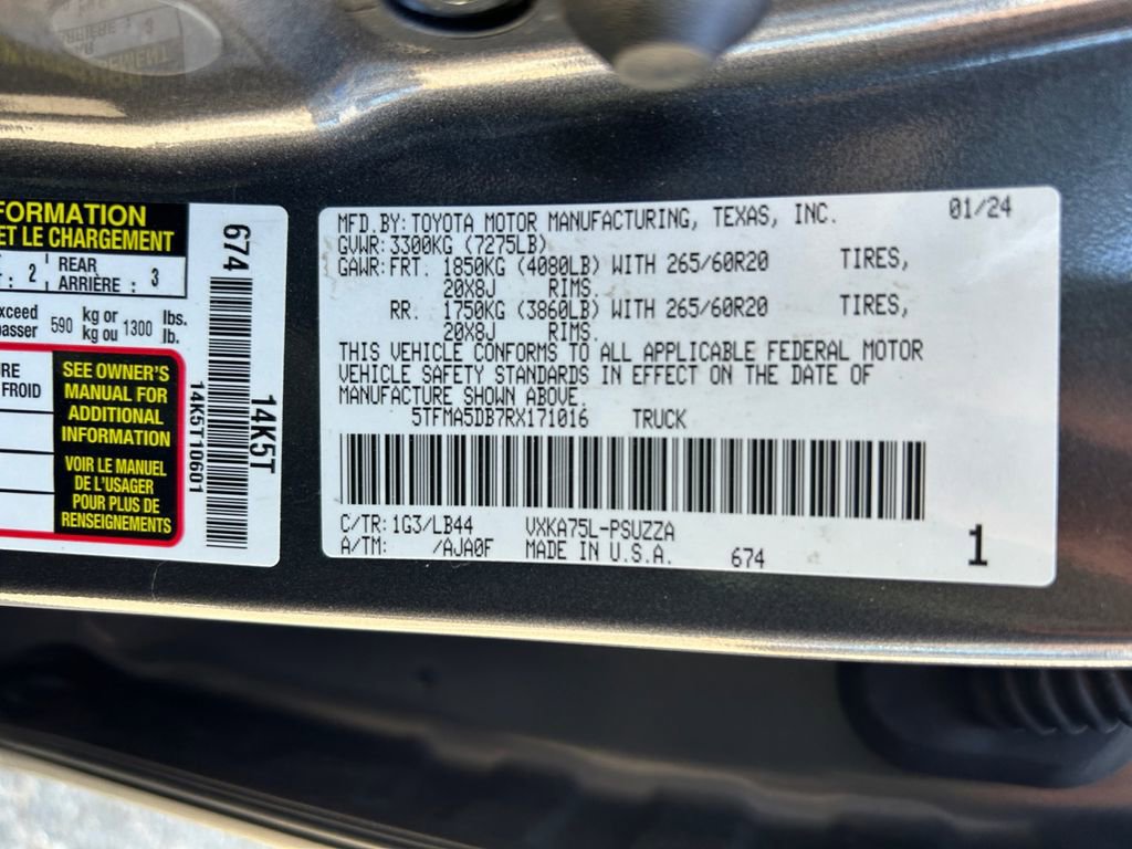 Used 2024 Toyota Tundra 1794 Edition AWD/4WD image 34
