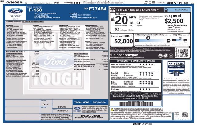Used 2021 Ford F150 Lariat AWD/4WD image 36