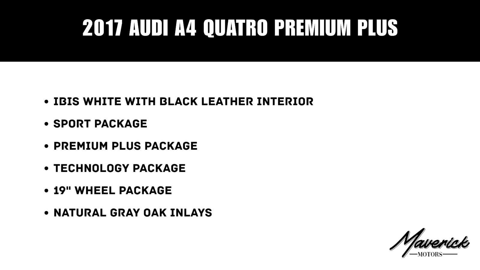 Used 2017 Audi A4 2.0T Premium Plus w/ Premium Plus Package AWD/4WD image 2