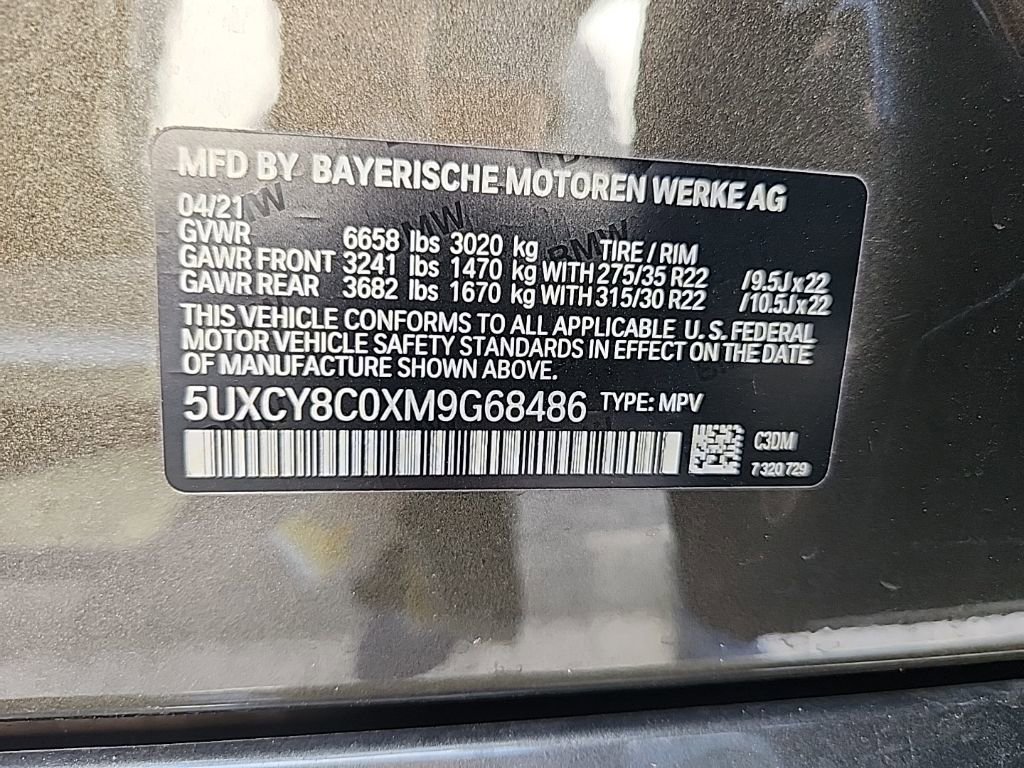 Used 2021 BMW X6 M50i w/ Executive Package image 8