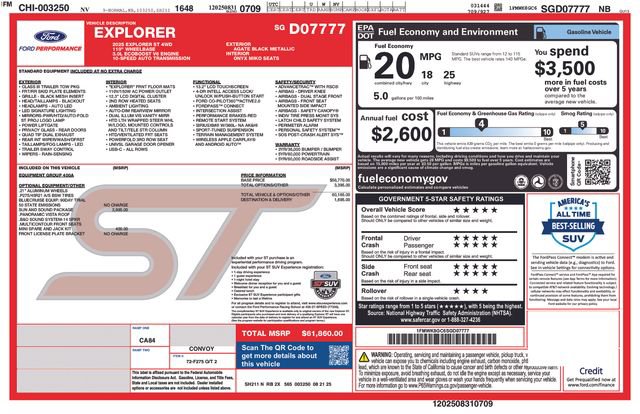 New 2025 Ford Explorer ST w/ Sun And Sound Package image 17