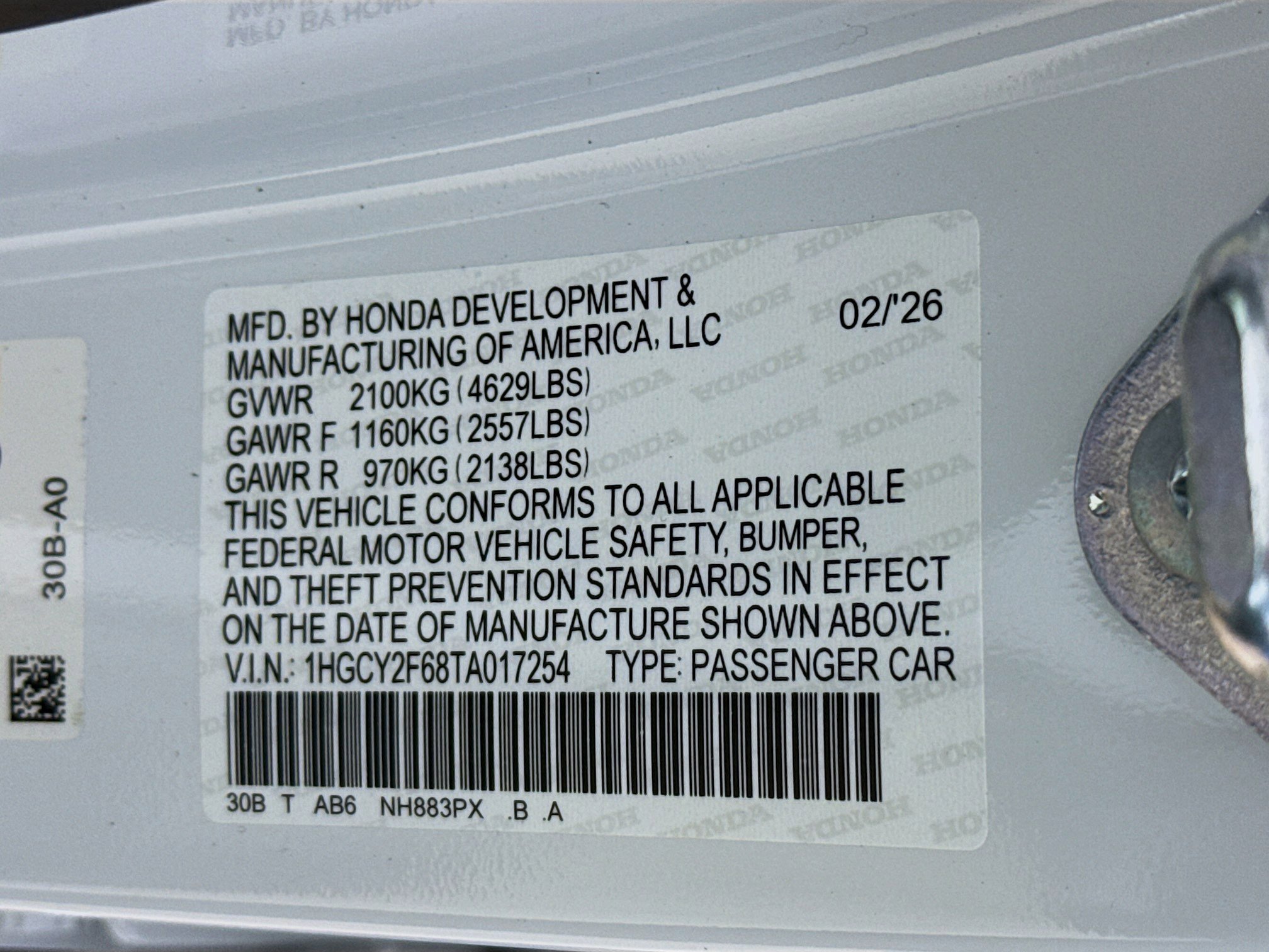 New 2026 Honda Accord EX-L image 37