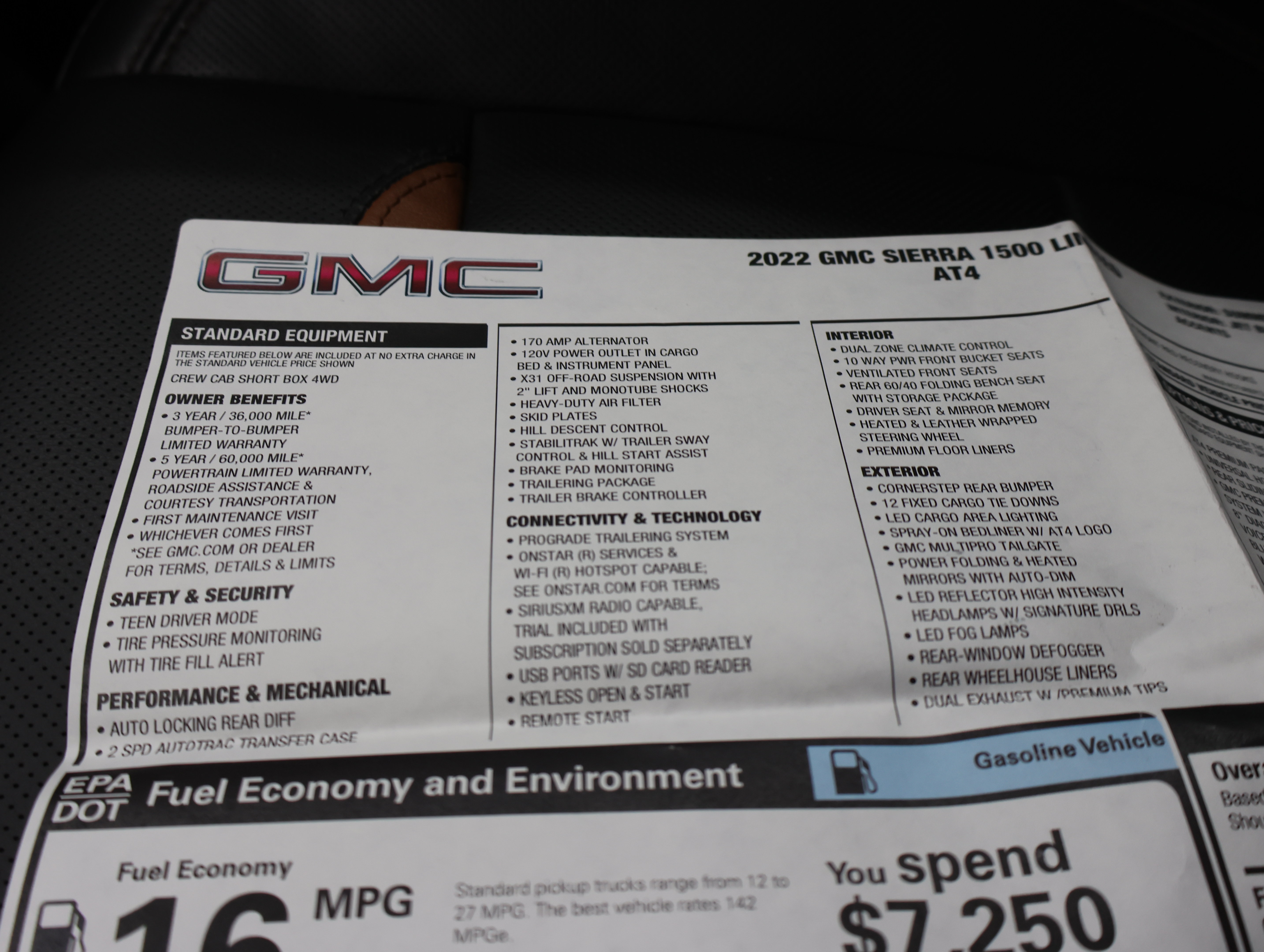 Used 2022 GMC Sierra 1500 AT4 w/ AT4 Premium Package AWD/4WD image 83