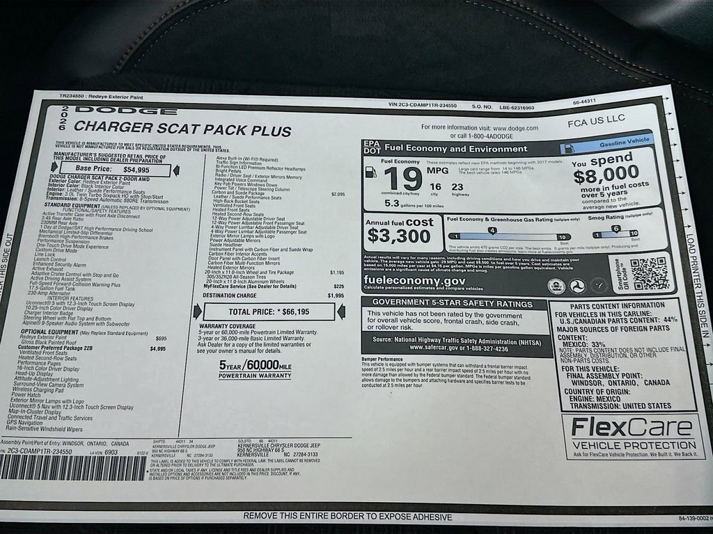 New 2026 Dodge Charger Scat Pack AWD/4WD image 21