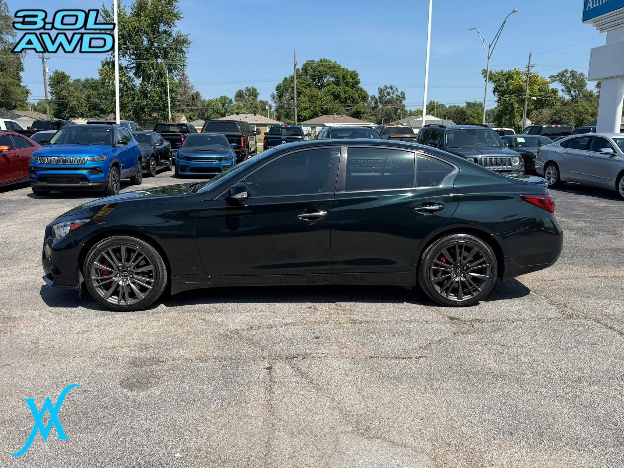 Used 2023 INFINITI Q50 Red Sport 400 w/ Black Opal Edition AWD/4WD image 4