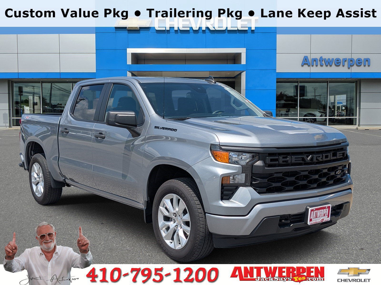 Used 2023 Chevrolet Silverado 1500 Custom w/ LPO, Dark Essentials Package