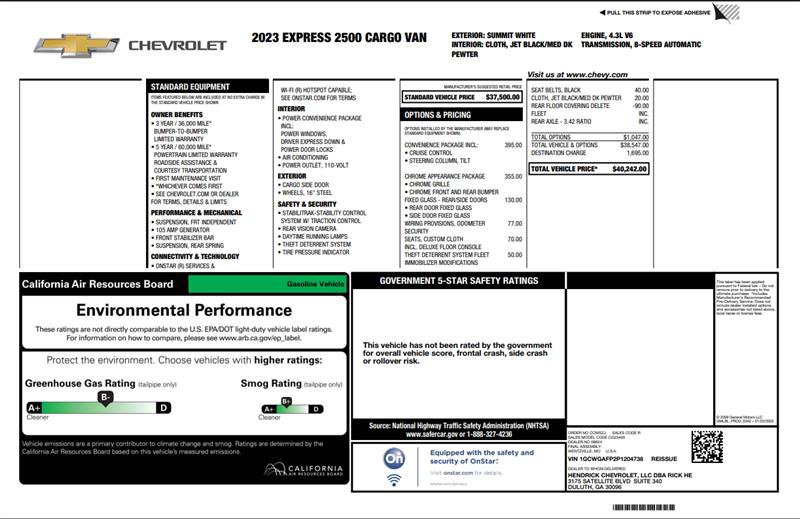 Used 2023 Chevrolet Express 2500 w/ Driver Convenience Package image 3