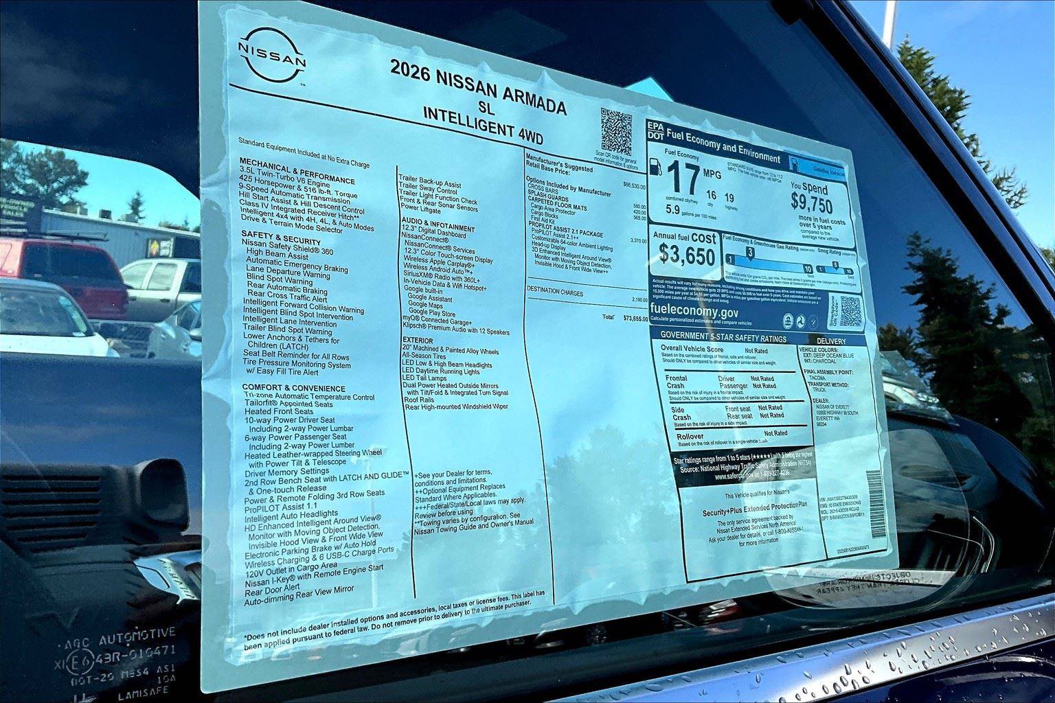 New 2026 Nissan Armada SL AWD/4WD image 15
