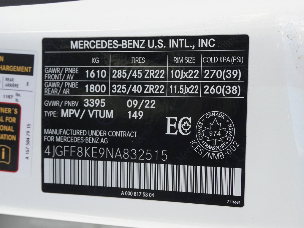 Used 2022 Mercedes-Benz GLS 63 AMG 4MATIC image 68