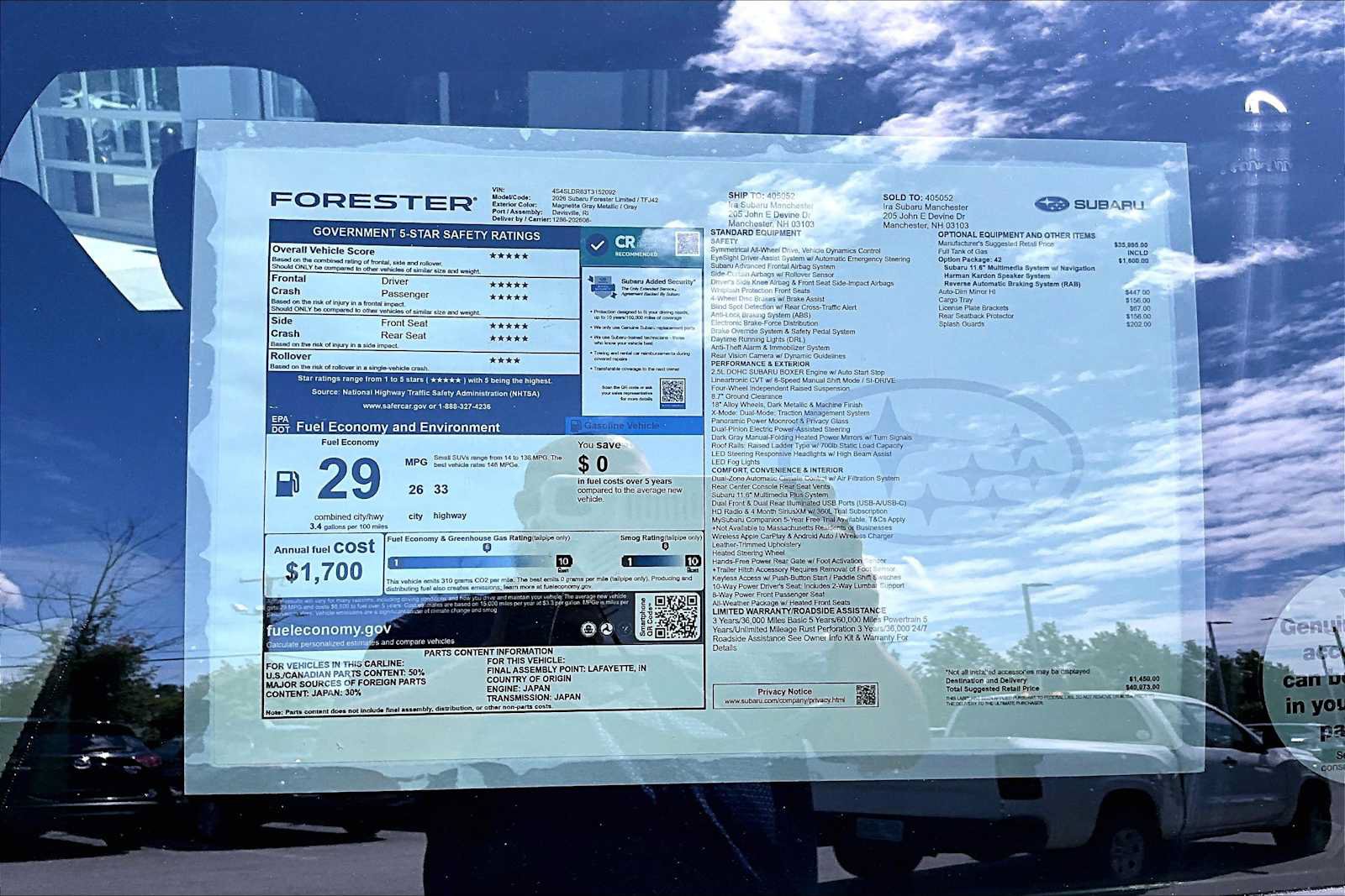 New 2026 Subaru Forester Limited AWD/4WD image 19