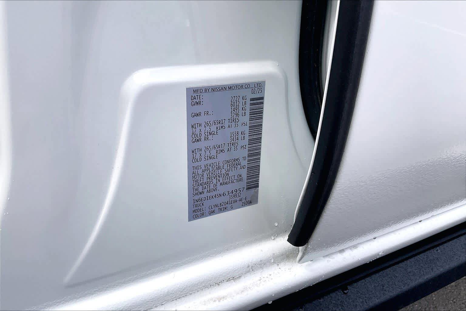 Used 2025 Nissan Frontier SV AWD/4WD image 30
