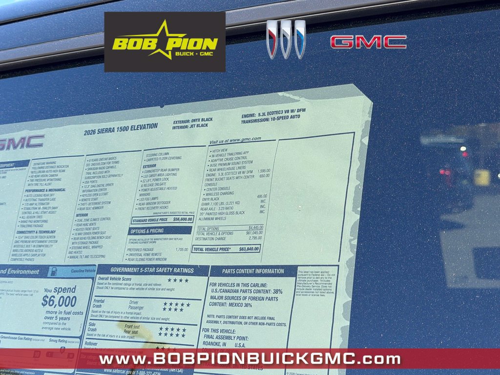 New 2026 GMC Sierra 1500 Elevation w/ Preferred Package AWD/4WD image 14