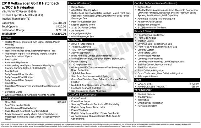 Used 2018 Volkswagen Golf R 4-Door image 14