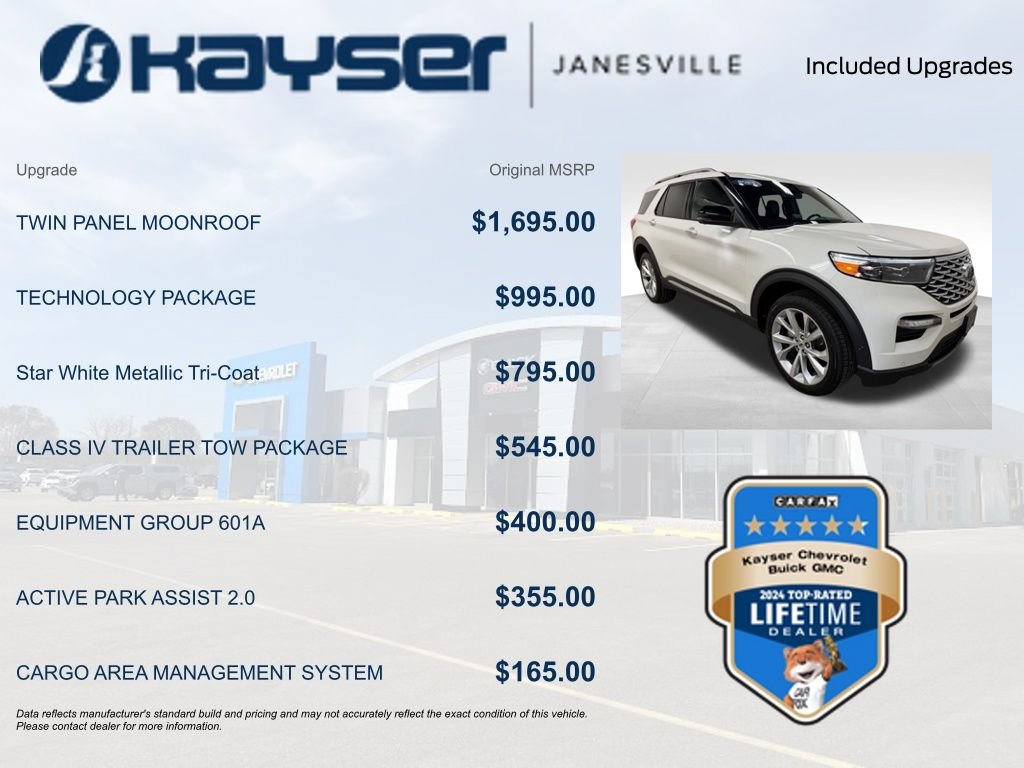 Used 2023 Ford Explorer Platinum w/ Technology Package image 2