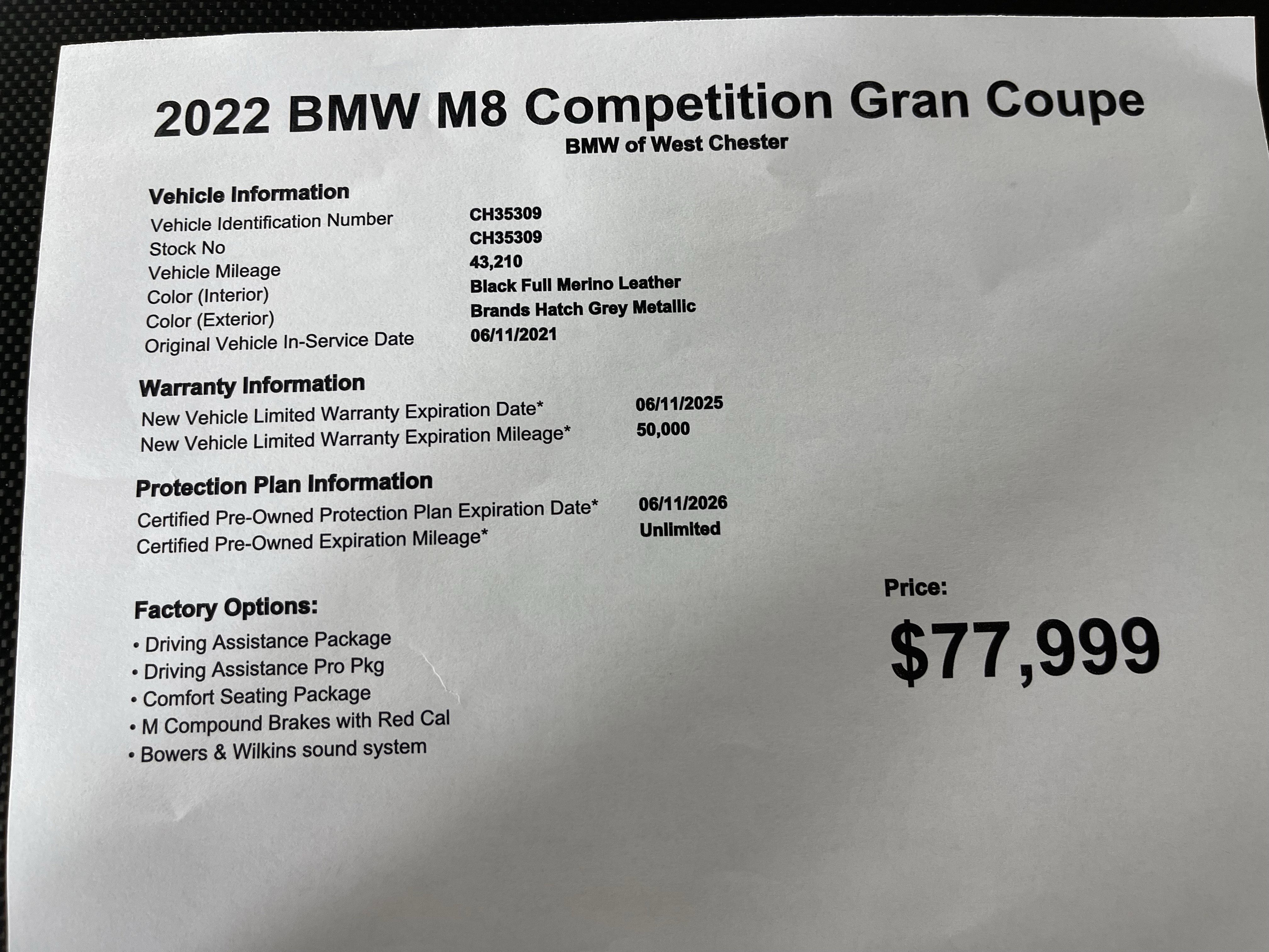 Certified 2022 BMW M8 Gran Coupe xDrive Competition image 22