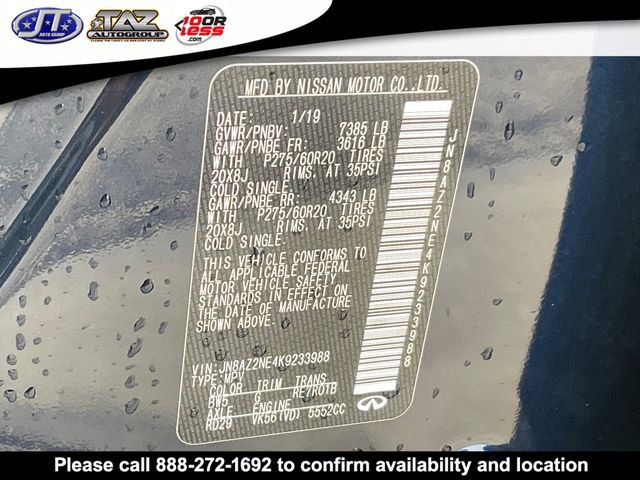Used 2019 INFINITI QX80 Luxe AWD/4WD image 22