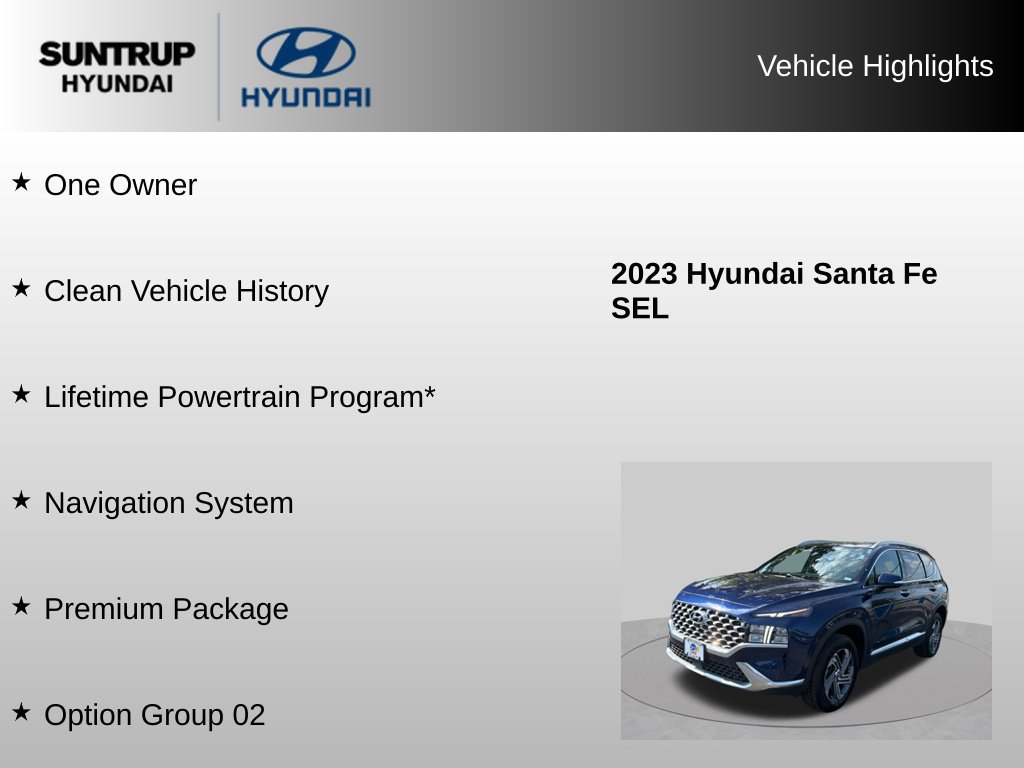 Used 2023 Hyundai Santa Fe SEL w/ Premium Package AWD/4WD image 8