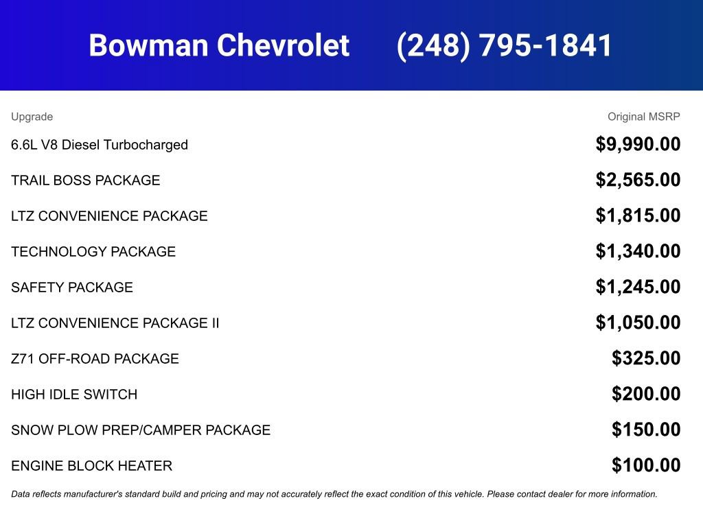 New 2026 Chevrolet Silverado 3500 LTZ w/ Trail Boss Package image 5