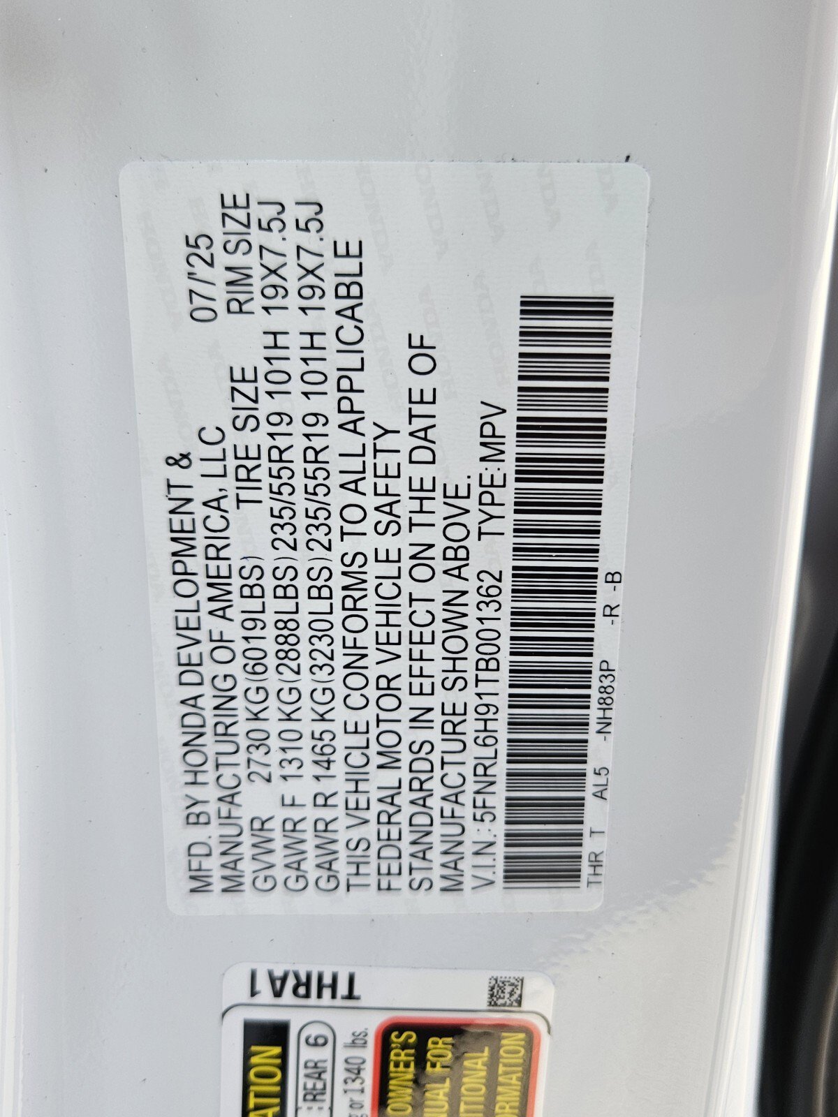 New 2026 Honda Odyssey Elite image 25