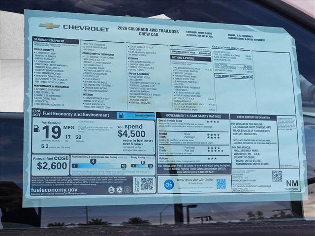 New 2026 Chevrolet Colorado Trail Boss image 17