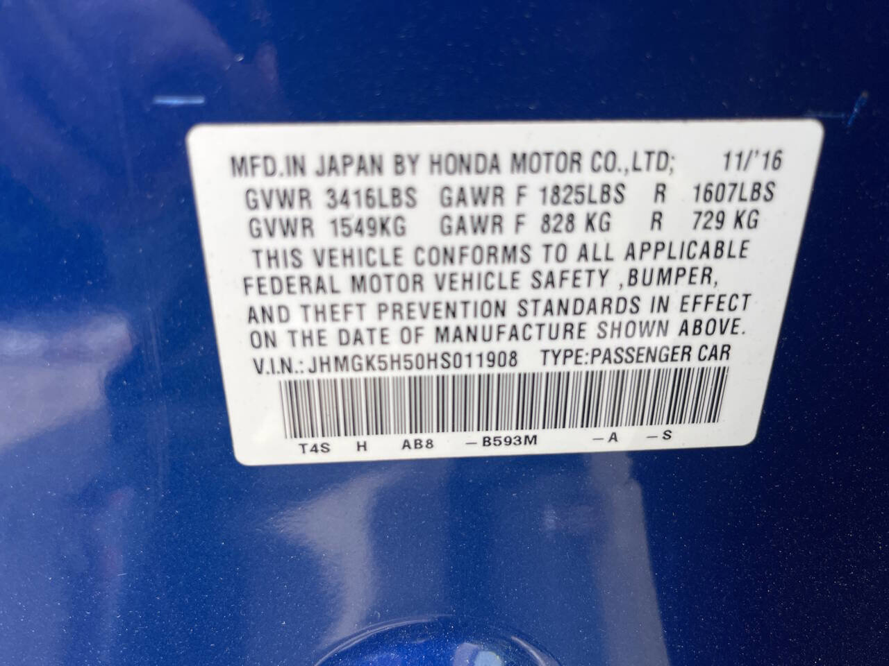 Used 2017 Honda Fit LX image 11