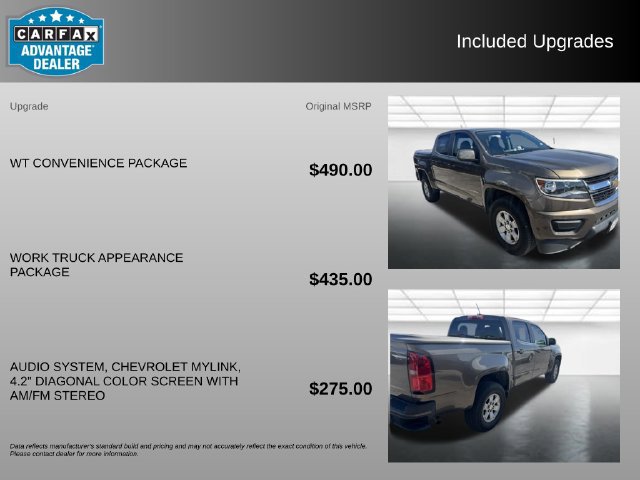 Used 2016 Chevrolet Colorado W/T w/ WT Convenience Package RWD image 3