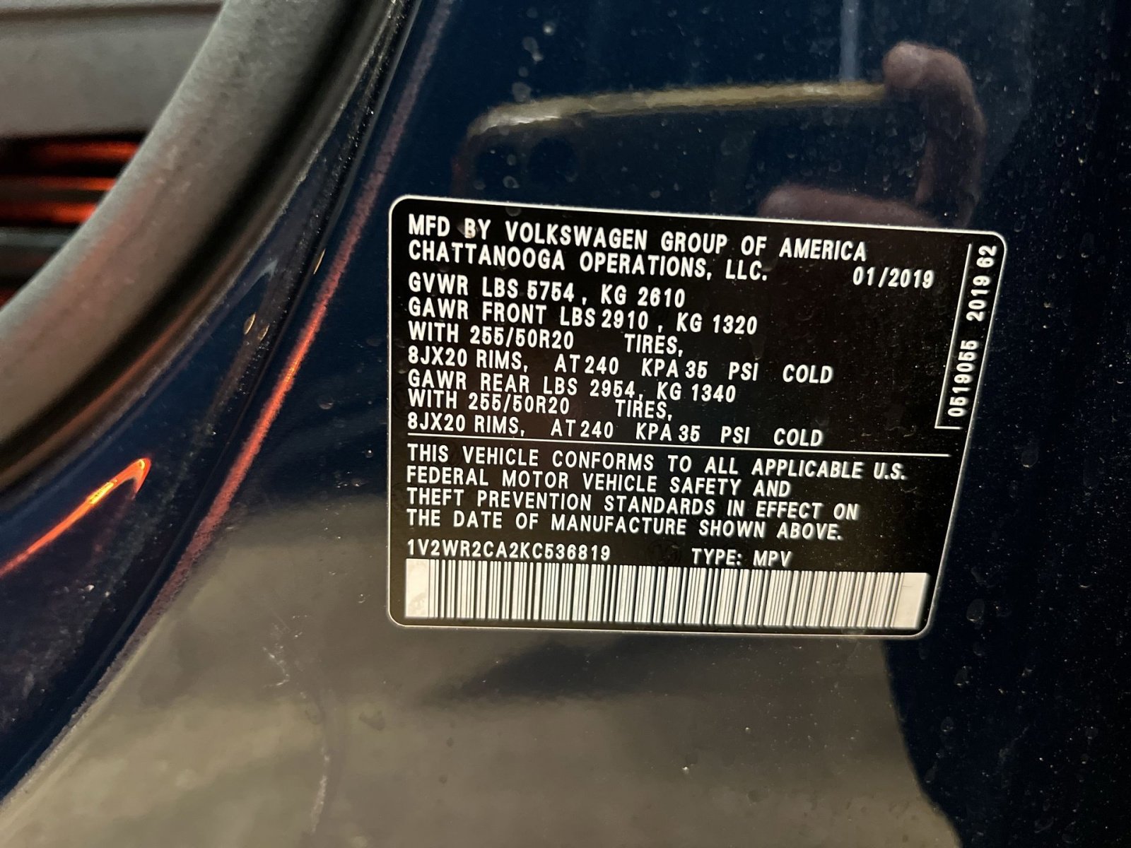 Used 2019 Volkswagen Atlas SE FWD image 26