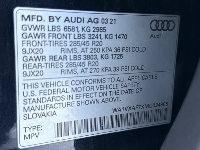 Used 2021 Audi Q7 3.0T Prestige AWD/4WD image 26