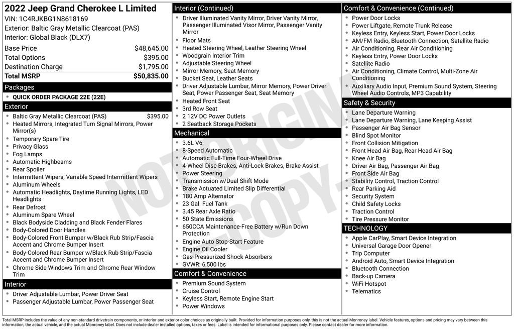 Used 2022 Jeep Grand Cherokee L Limited image 46