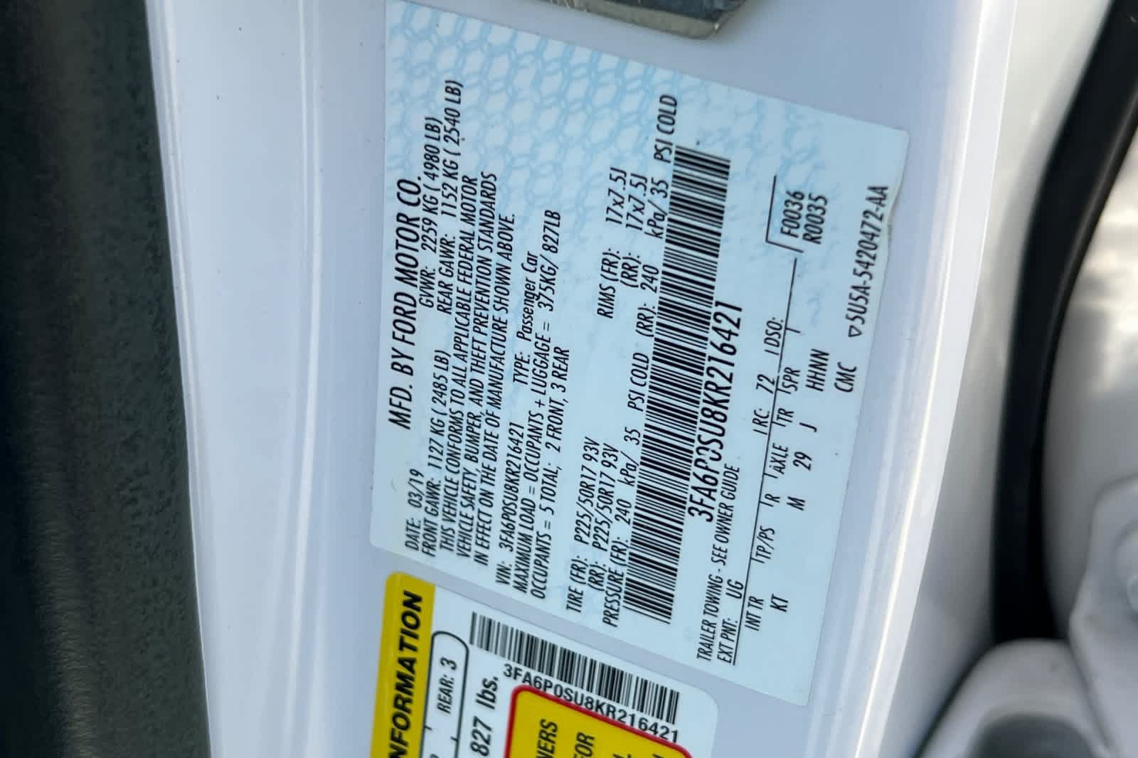 Used 2019 Ford Fusion Energi Titanium FWD image 34