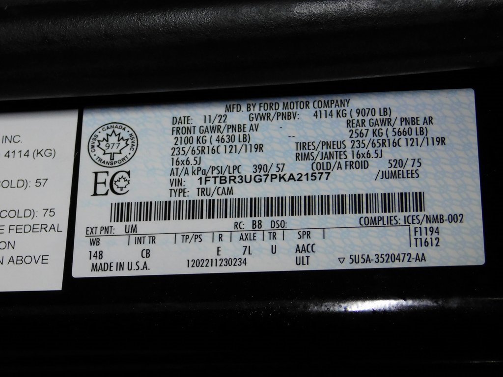 Used 2023 Ford Transit 250 148 High Roof Extended AWD image 98