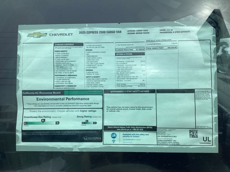 New 2025 Chevrolet Express 2500 image 10