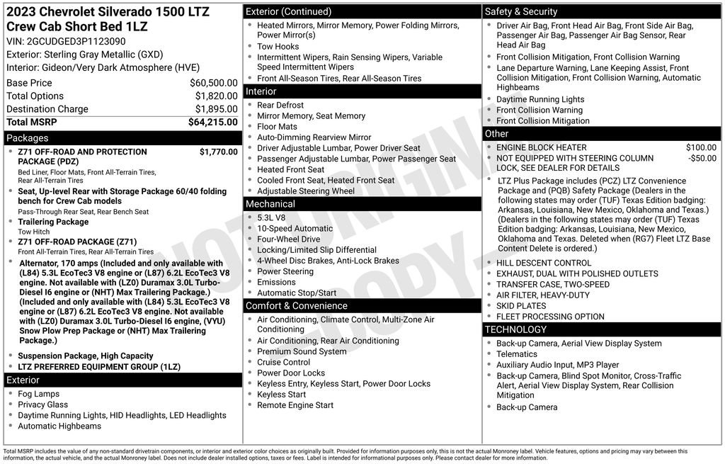 Used 2023 Chevrolet Silverado 1500 LTZ image 4