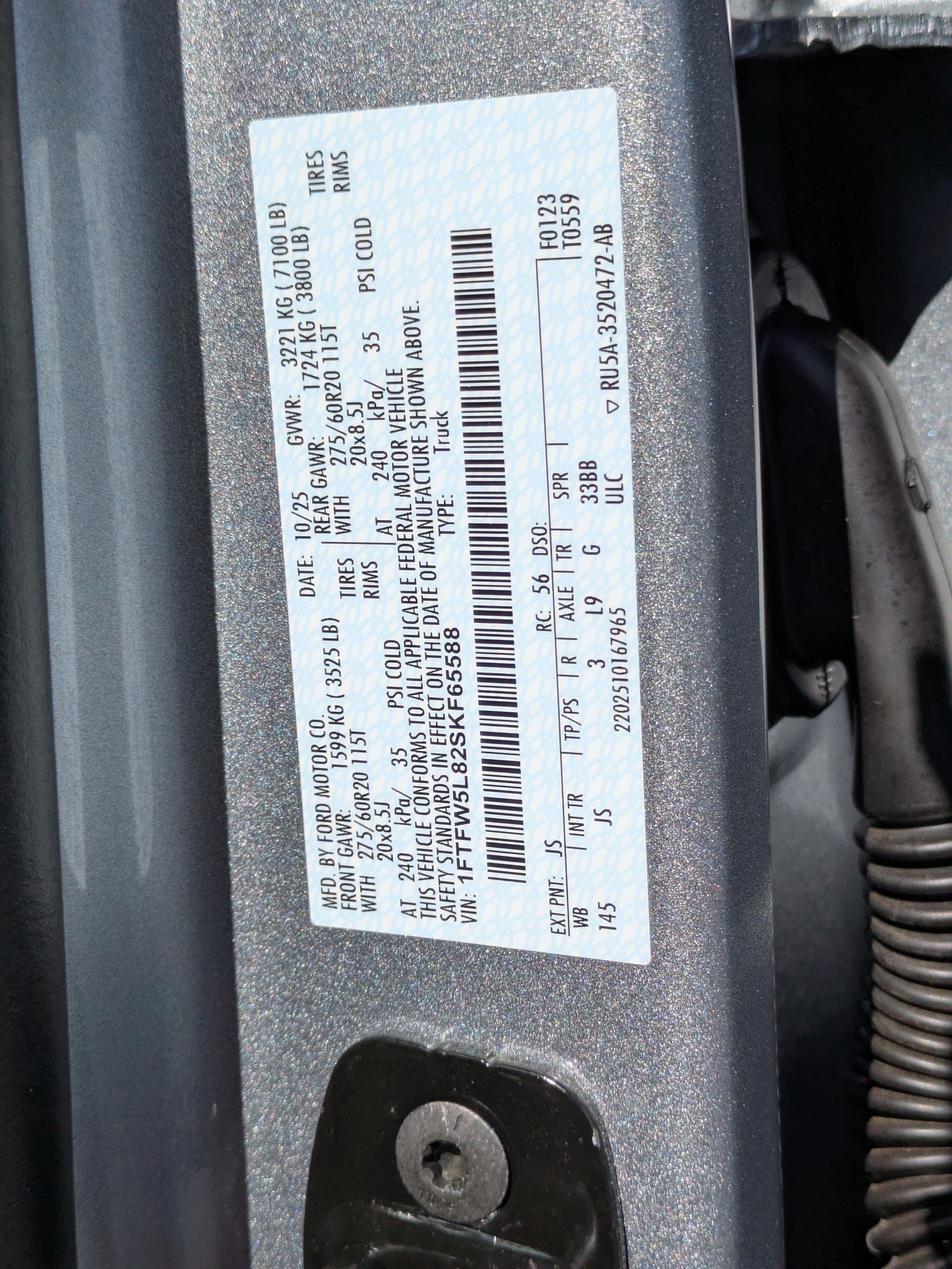 Used 2025 Ford F150 Lariat w/ Equipment Group 501A Mid AWD/4WD image 35