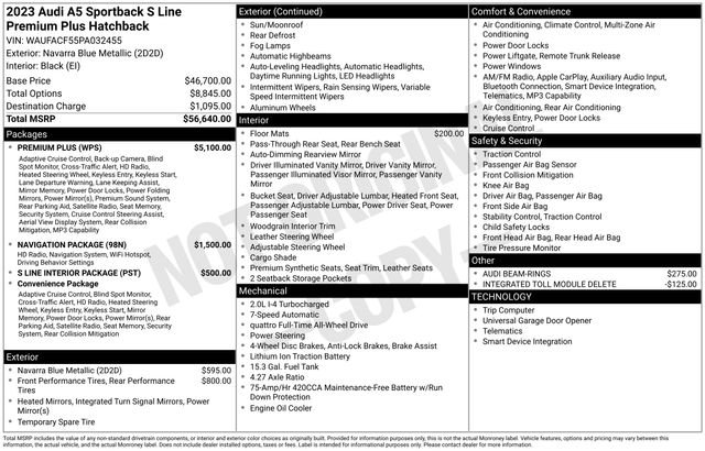 Used 2023 Audi A5 2.0T Premium Plus w/ Premium Plus AWD/4WD image 2