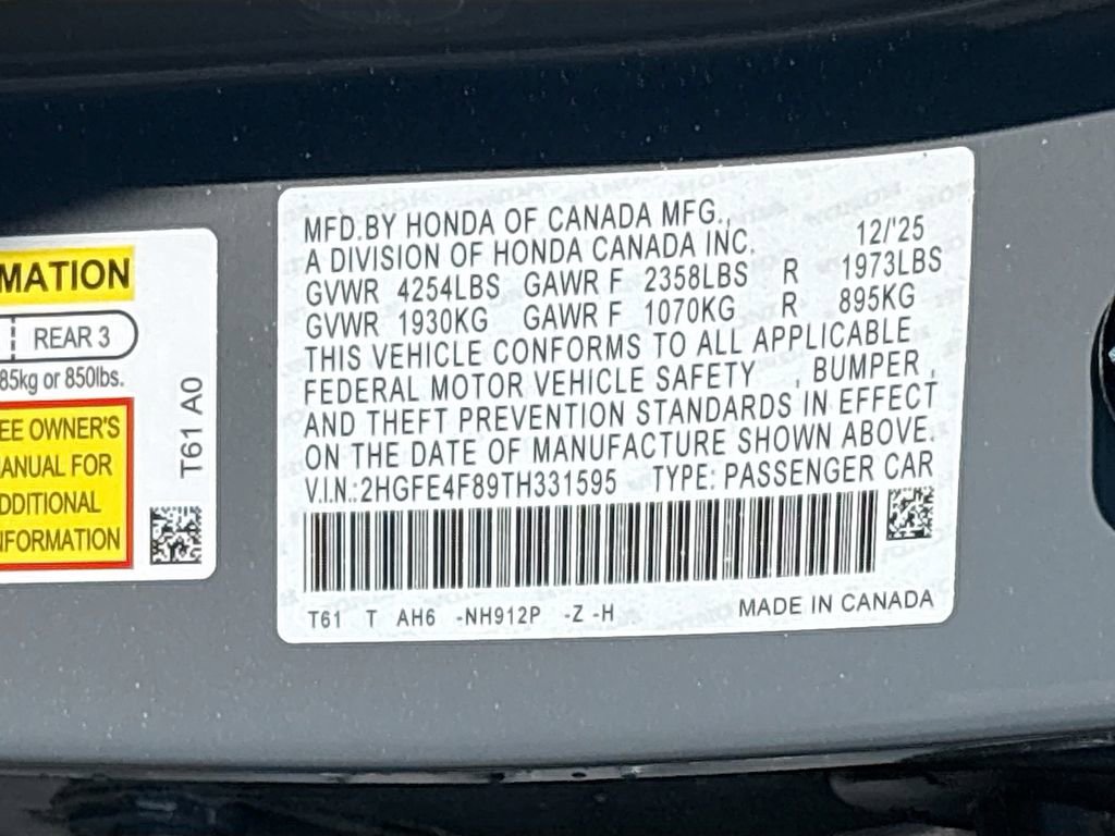 Used 2026 Honda Civic FWD Hybrid Sedan image 38