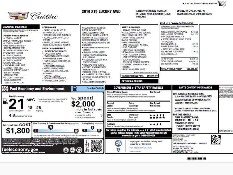 Used 2019 Cadillac XT5 Luxury AWD/4WD image 2