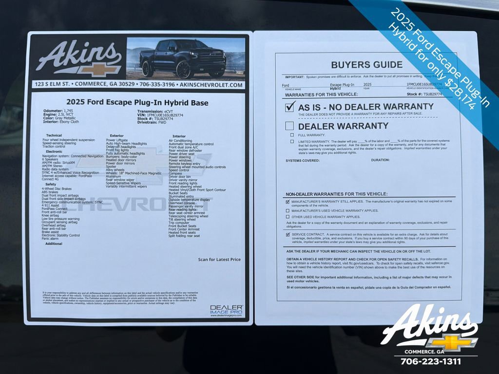 Used 2025 Ford Escape SE image 11