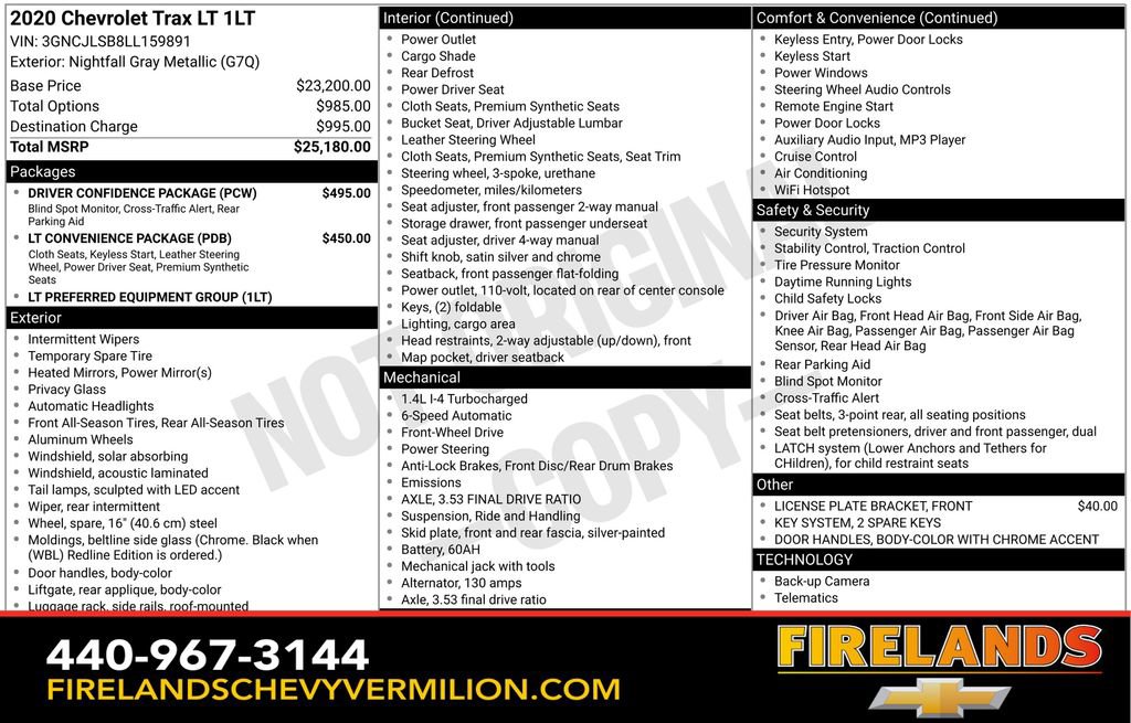 Used 2020 Chevrolet Trax LT w/ Driver Confidence Package image 2