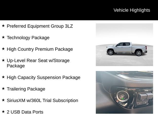 Certified 2025 Chevrolet Silverado 1500 High Country w/ High Country Premium Package AWD/4WD image 3
