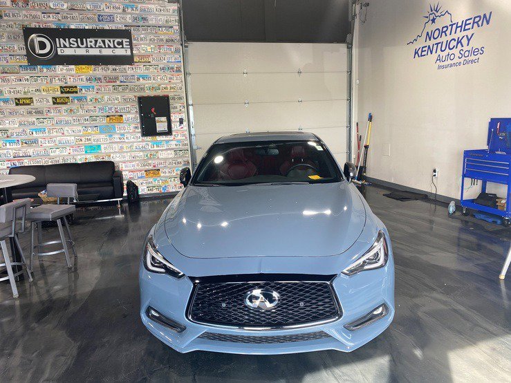 Used 2021 INFINITI Q60 Red Sport 400 w/ Carbon Fiber Package RWD image 3