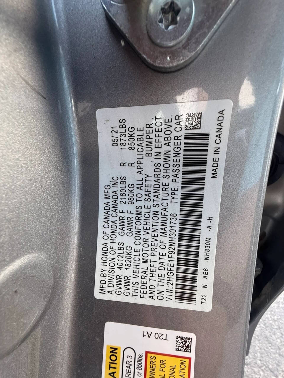 Used 2022 Honda Civic Touring image 29