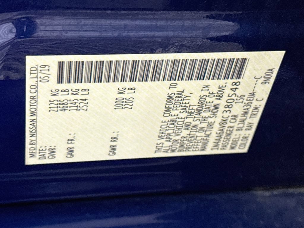 Certified 2019 Nissan Maxima Platinum w/ Sport Mat Group FWD image 36