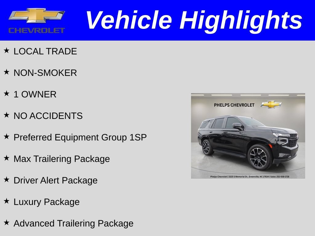 Certified 2023 Chevrolet Tahoe RST w/ Luxury Package AWD/4WD image 2